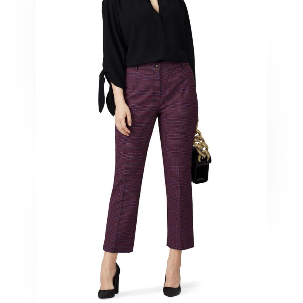 Marina Rinaldi Ragione Plaid Cropped Trousers NWT-18 - Picture 3 of 12